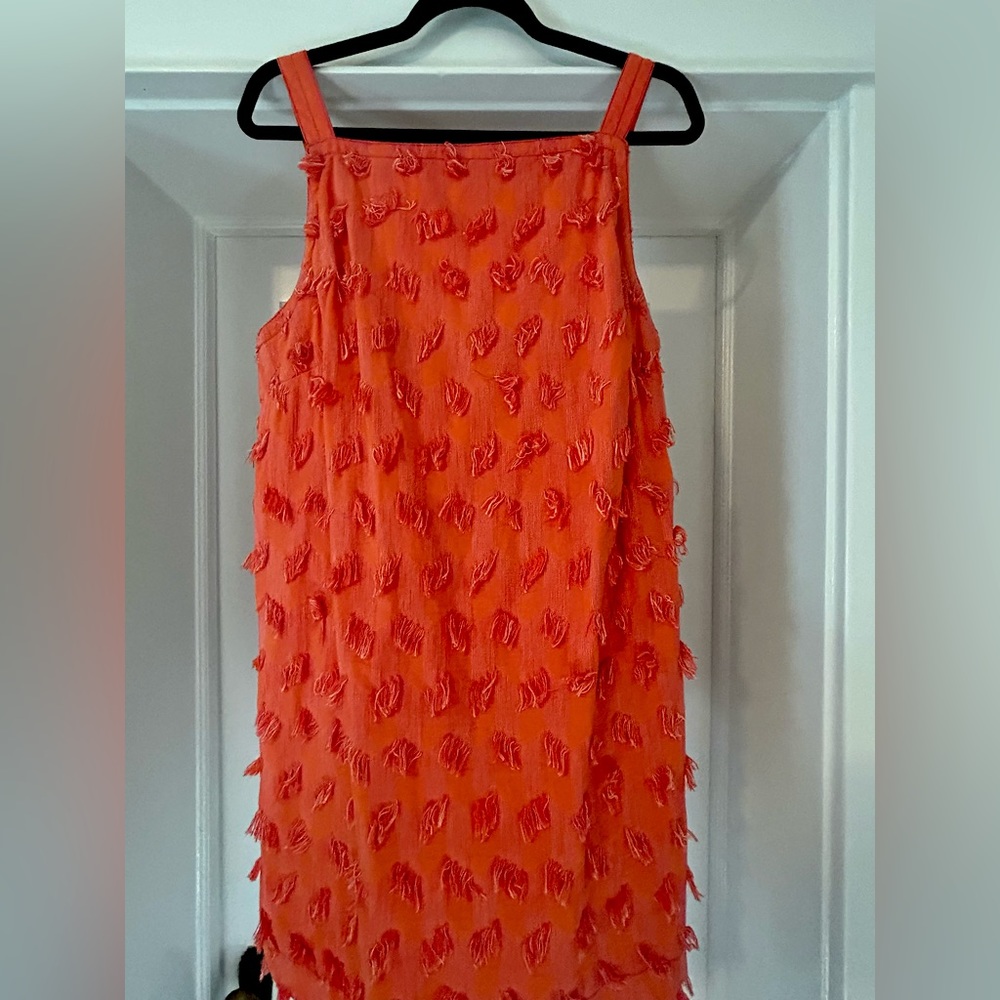 Anthropologie Orange dress, size L
